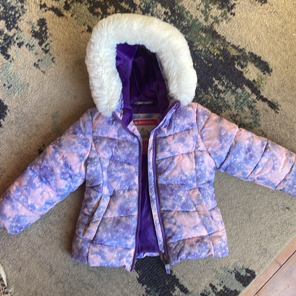 3T Snozu girl’s snowsuit with matching coat